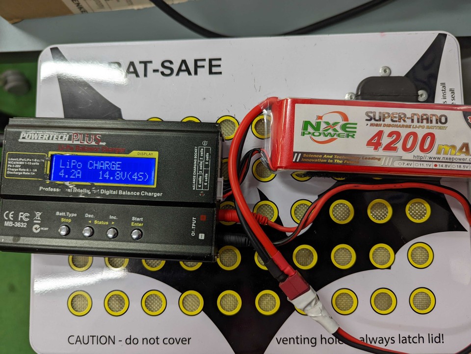 Charging setting on Powertech Plus LiPo Charger